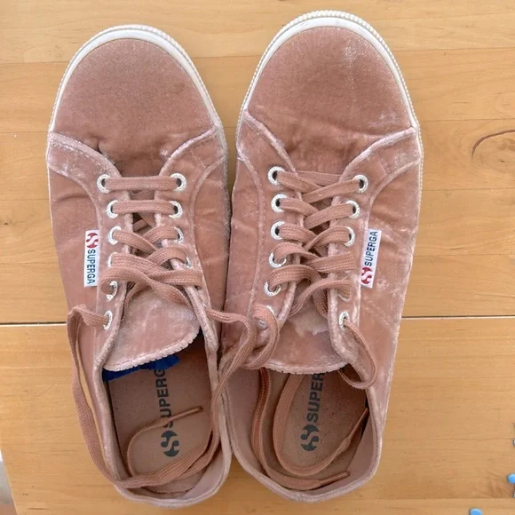 Shoes Superga Velvet Mule Sneakers Anthropologie Poshmark